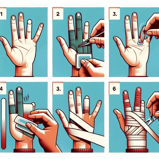 how to tape a sprained finger