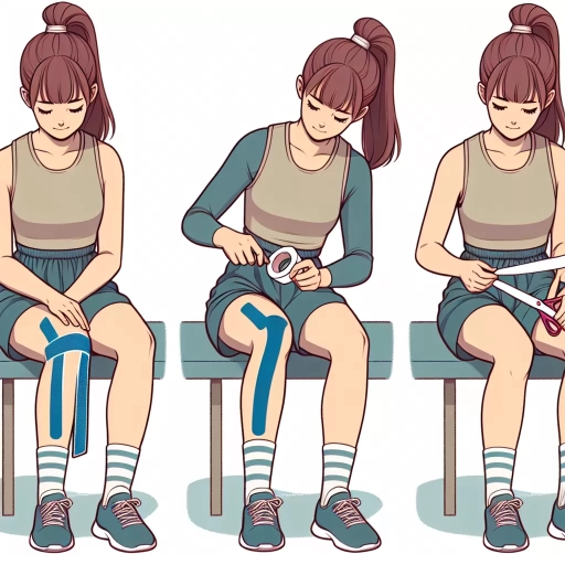 how to tape knee