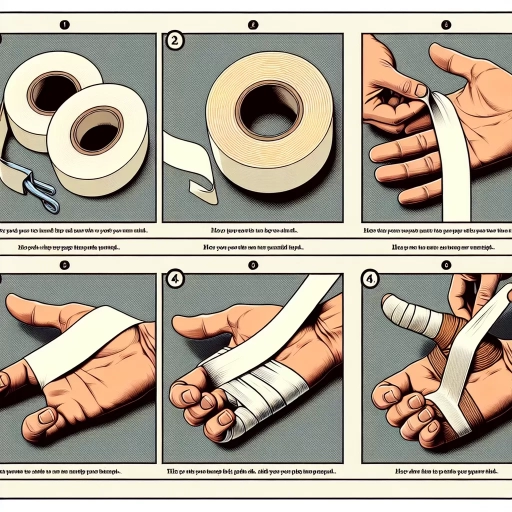 how to tape thumb
