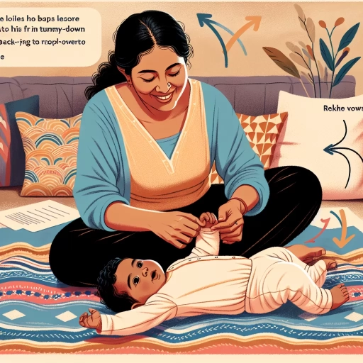 how to teach baby to roll from tummy to back