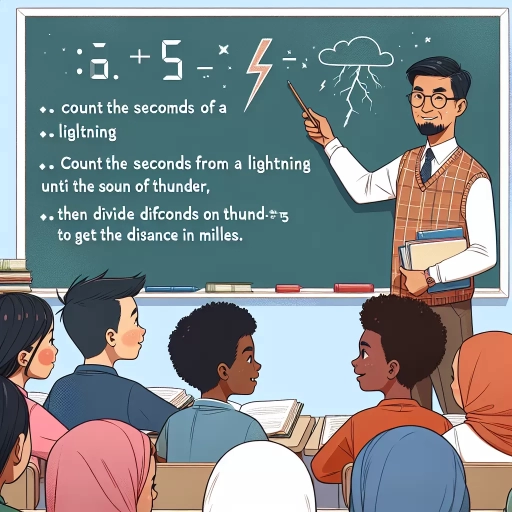how to tell how far lightning is