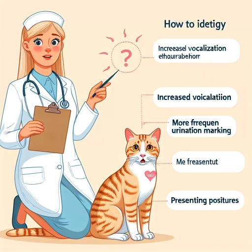 how to tell if a cat is in heat for the first time
