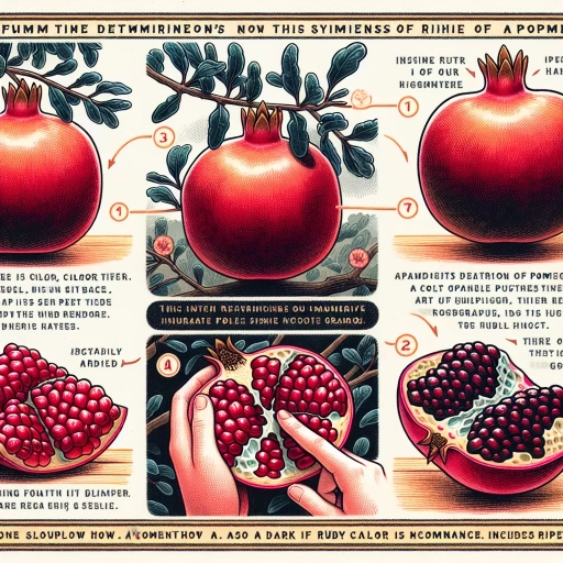 how to tell if a pomegranate is ripe