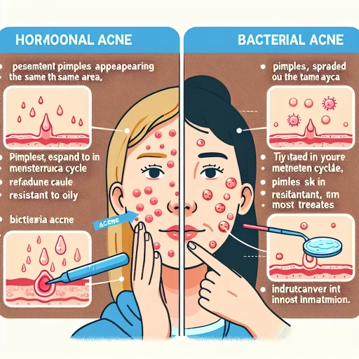 how to tell if acne is hormonal or bacterial