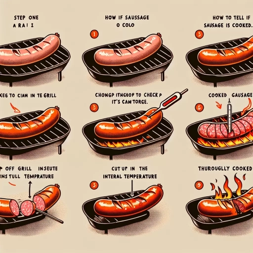 how to tell if sausage is cooked