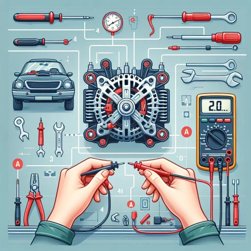 how to test an alternator with a multimeter