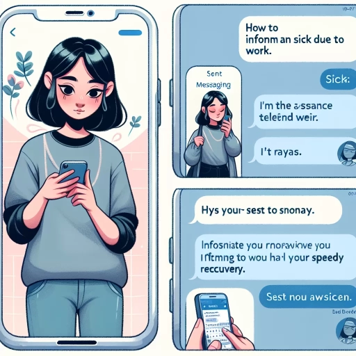 how to text in sick