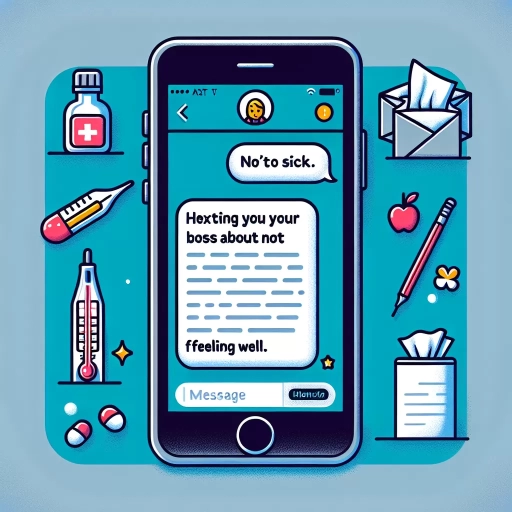 how to text your boss that your sick