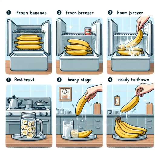 how to thaw frozen bananas