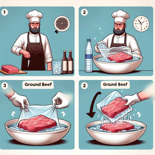 how to thaw ground beef quickly