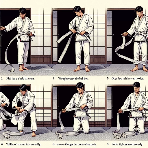 how to tie a gi belt