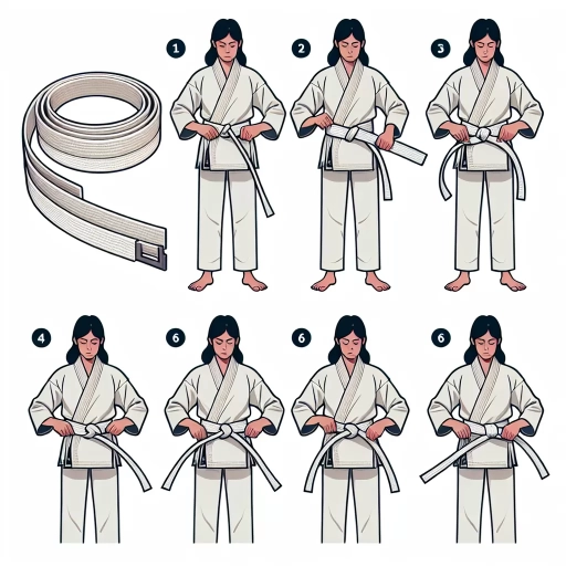 how to tie a karate belt