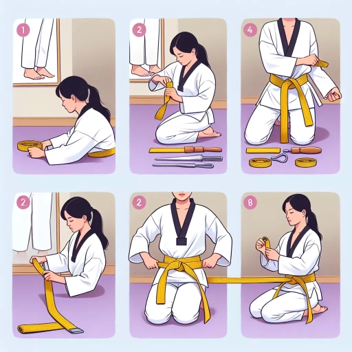 how to tie a taekwondo belt