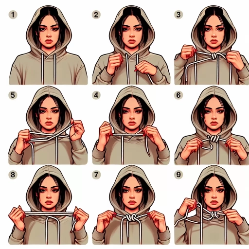 how to tie hoodie strings