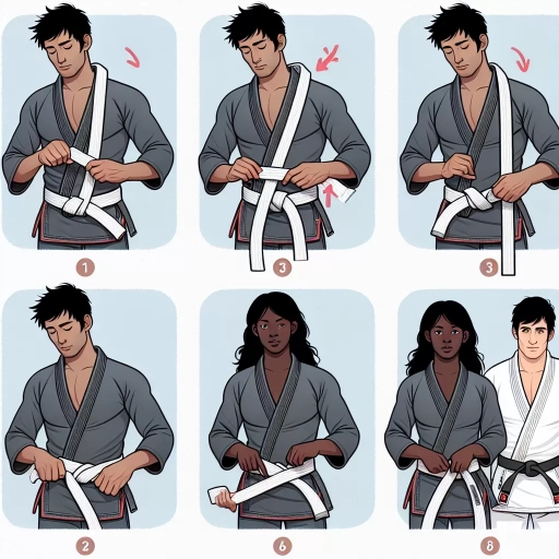 how to tie jiu jitsu belt