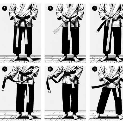 how to tie karate belt