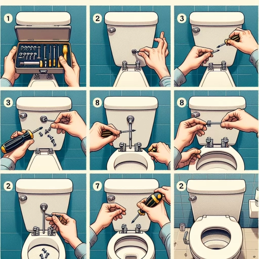 how to tighten toilet seat