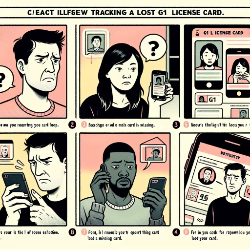 how to track g1 license card