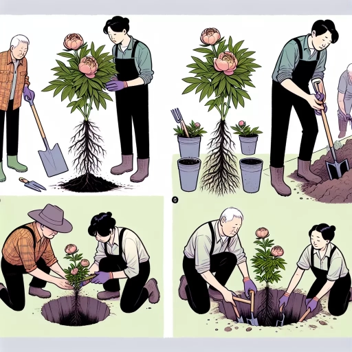 how to transplant peonies