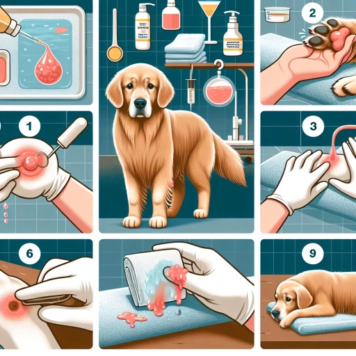 how to treat a ruptured cyst on a dog at home
