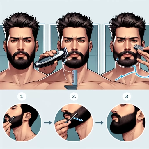 how to trim a beard neckline