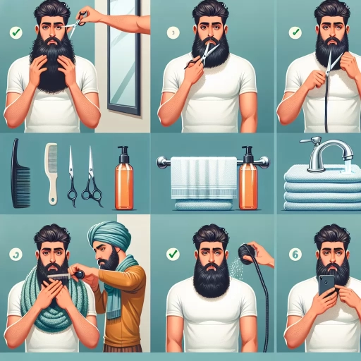 how to trim a beard while growing it out