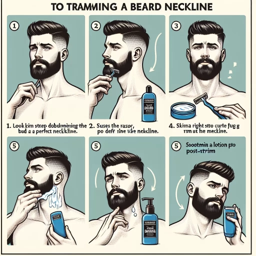 how to trim beard neckline