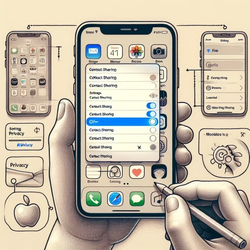 how to turn off contact sharing on iphone