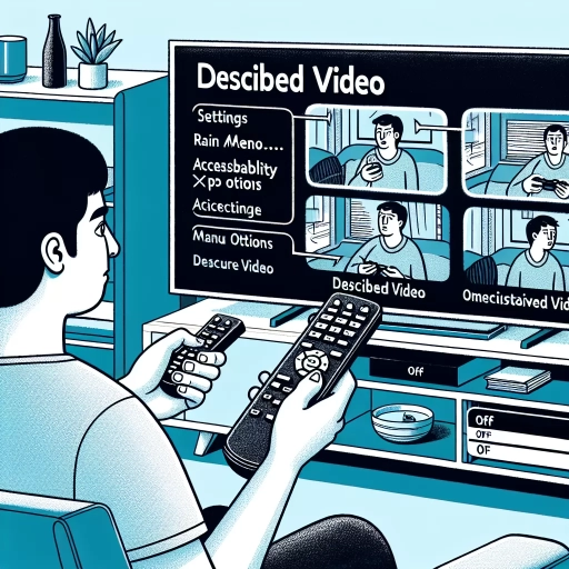 how to turn off described video