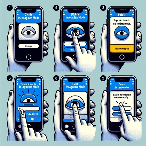 how to turn off incognito mode on iphone