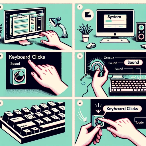 how to turn off keyboard clicks