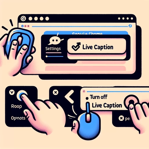 how to turn off live caption on chrome