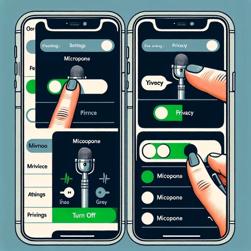 how to turn off microphone iphone