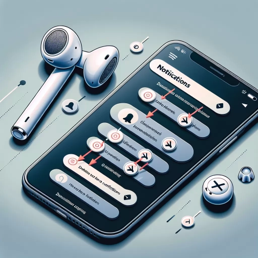 how to turn off notifications on airpods
