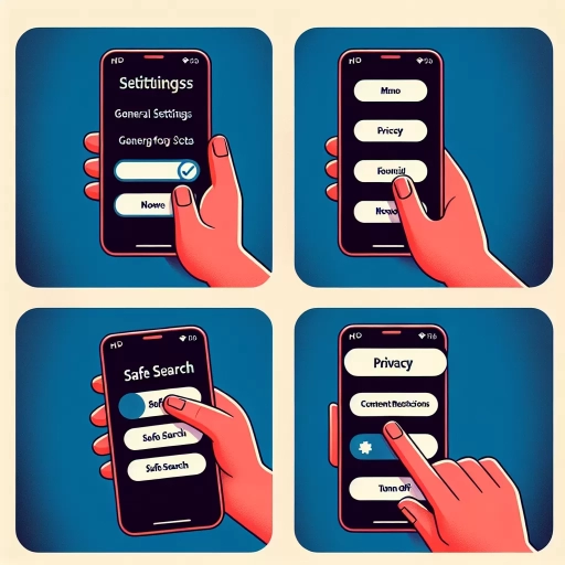 how to turn off safe search on iphone