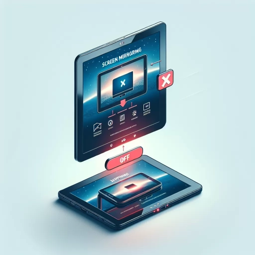 how to turn off screen mirroring