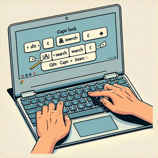 how to turn on caps lock on chromebook