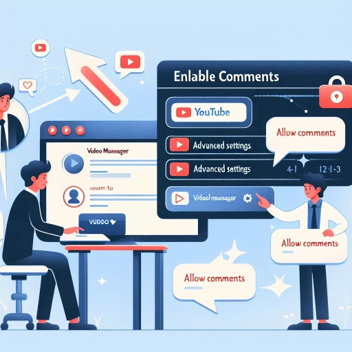 how to turn on comments on youtube