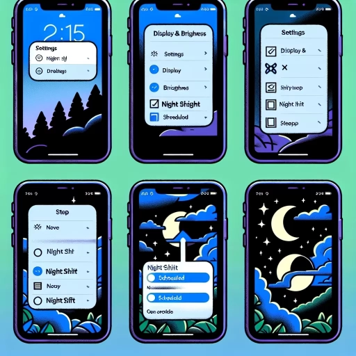 how to turn on night mode iphone