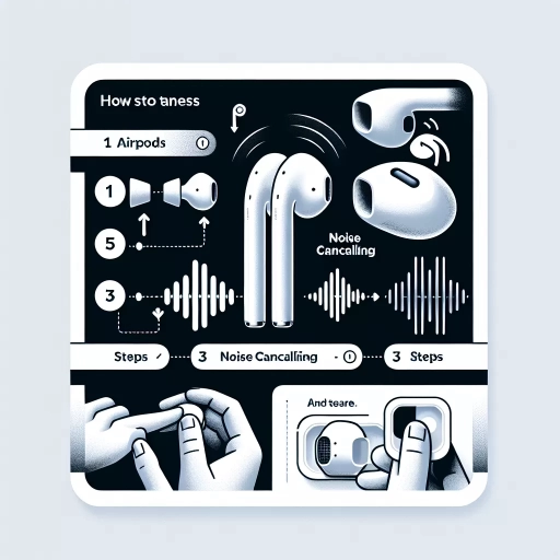 how to turn on noise cancelling airpods