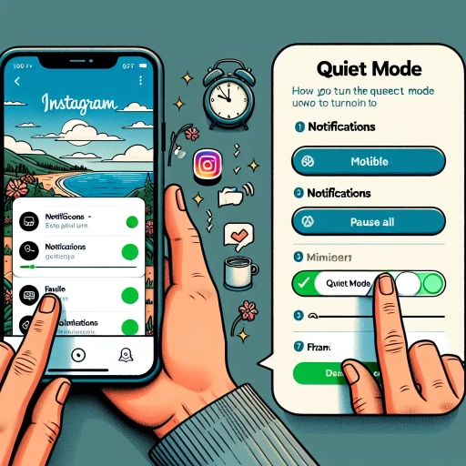how to turn on quiet mode on instagram