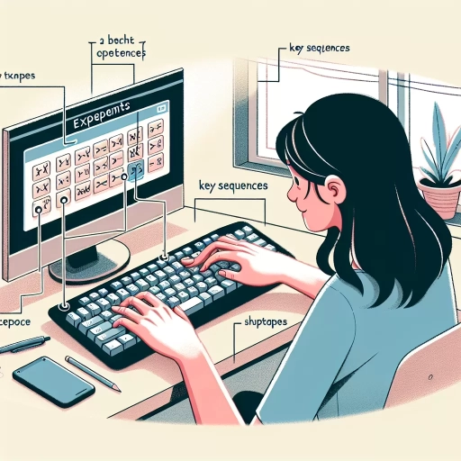 how to type exponents
