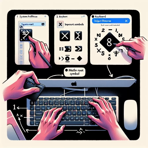 how to type square root on mac
