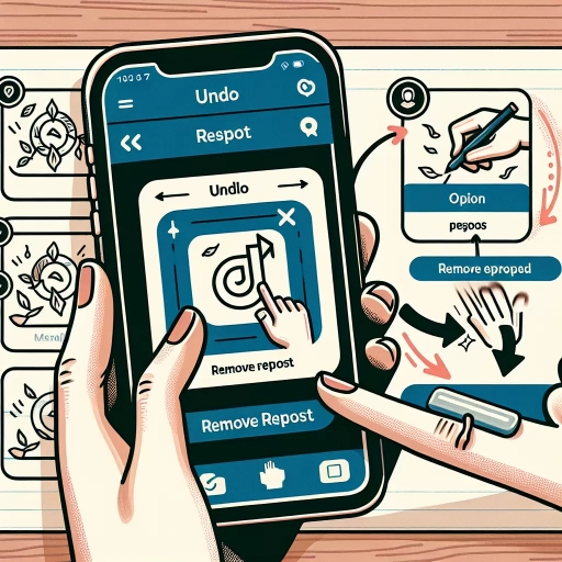how to un repost a tiktok