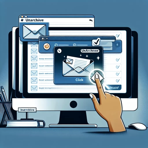 how to unarchive an email