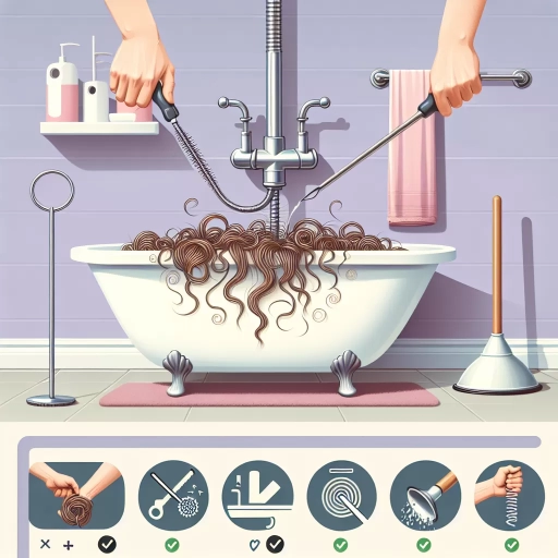 how to unclog bathtub drain full of hair
