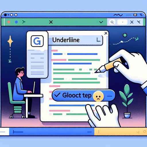 how to underline in google sheets