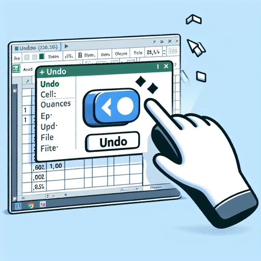 how to undo in excel