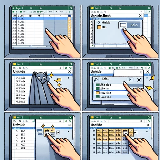 how to unhide sheets in excel