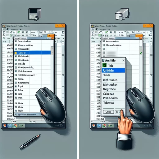 how to unhide tabs in excel